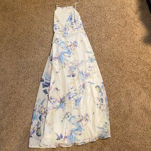 White Floral Maxi Dress